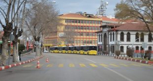 Afyonkarahisar'da Sokak Kısıtlamasında Cadde ve Sokaklarda sessizlik