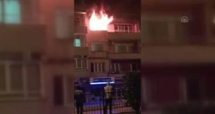 Aydın'da yangın çıkan apartmanın 4. katı kullanılamaz hale geldi