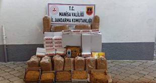 Manisa'da 100 kilogram kaçak tütün ele geçirildi
