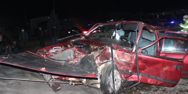 Ödemiş'de trafik kazasında 1 kişi yaralandı.