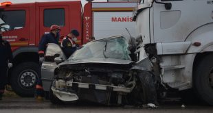 Manisa'nın Soma ilçesinde trafik kazası