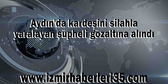 Aydın'da kardeşini silahla yaralayan şüpheli gözaltına alındı