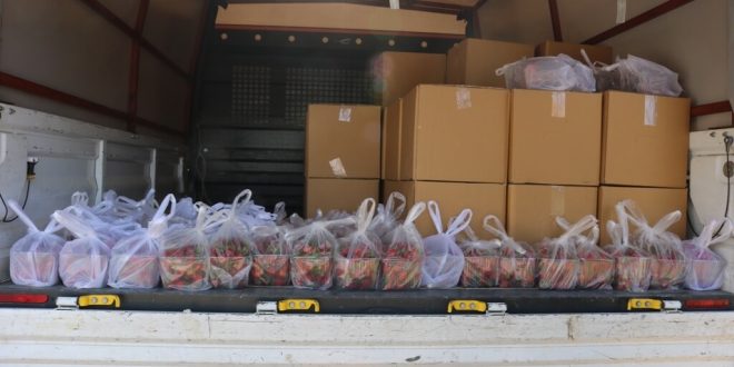 Bodrum'da Belediye üreticiden aldığı sebze ve meyveler ihtiyaç sahiplerine ulaştırılıyor