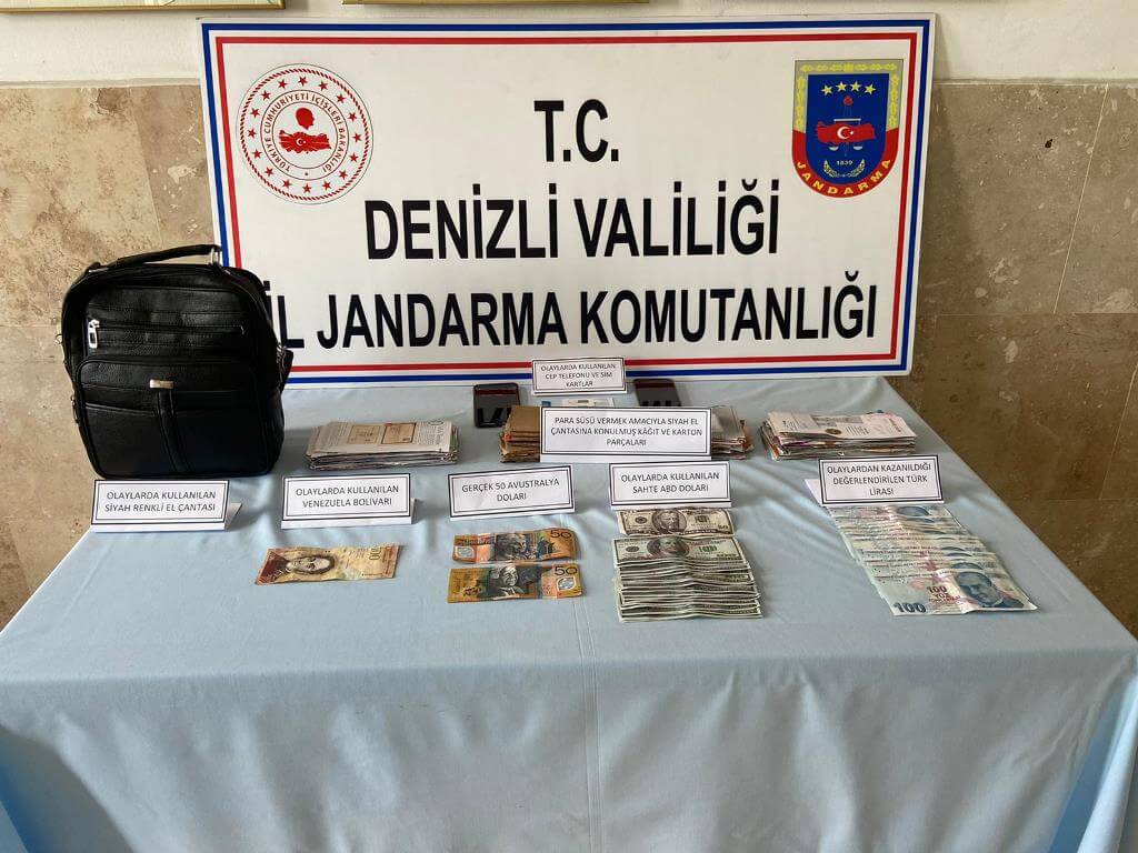 Denizli'de döviz satma bahanesiyle 200 bin lira dolandıran 4 zanlı tutuklandı