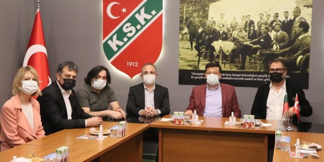 Karşıyaka Spor Kulübüne AK Parti Genel Başkan Yardımcısı Hamza Dağ'dan Ziyaret