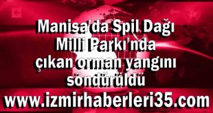 Manisa Spil Dağı Milli Parkı'nda farklı noktalarda çıkan orman yangını söndürüldü