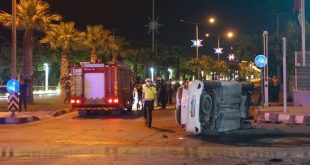 Manisa'da iki otomobilin çarpışması sonucu 1 kişi öldü, 2 kişi yaralandı