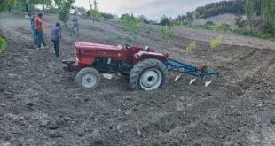 Manisa'da traktör devrildi sürücüsü yaralandı