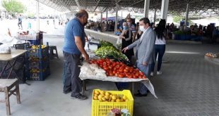Muğla Valisi Orhan Tavlı, "tam kapanma" sürecinde Muğla'da kurulan pazar yerlerini gezdi