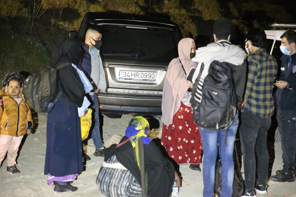 Muğla'nın Bodrum ilçesinde 10 düzensiz göçmen yakalandı
