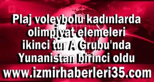 Plaj voleybolu kadınlarda olimpiyat elemeleri ikinci tur A Grubu'nda Yunanistan birinci oldu