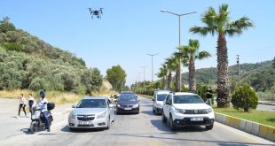 Söke'de drone destekli trafik denetimi yapıldı