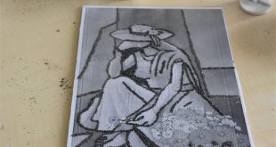 Atık mermerlerden mozaik tablo yapıyorlar