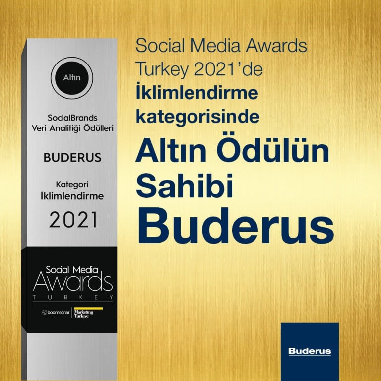 Buderus Social Media Awards’da altın ödülün sahibi oldu!