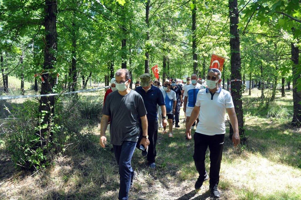 Dalaman'da 60 yaş üstü için "Önce hareket, sonra bereket" sloganıyla doğa yürüyüşü