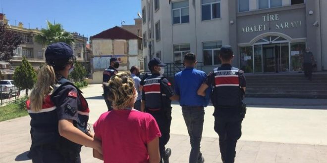 İzmir Tire'de uyuşturucu operasyonunda yakalanan 2 şüpheli tutuklandı