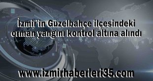 İzmir'in Güzelbahçe ilçesindeki orman yangını kontrol altına alındı