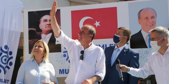 Memleket Partisi Genel Başkanı Muharrem İnce, partisinin Muğla İl Başkanlığını açtı