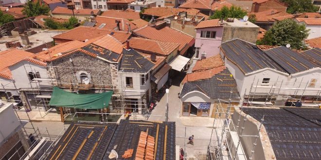 Tarihi Kula Çarşısı'nda restorasyon çalışmaları devam ediyor