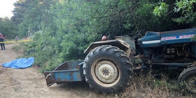 Turgutlu'da traktörün devrilmesi sonucu 1 kişi öldü