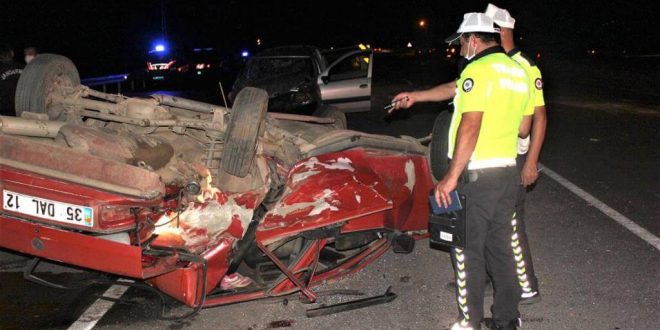 İzmir Ödemiş ilçesinde trafik kazasında bilanço 11 yaralı