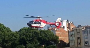 İzmir'de ambulans helikopter yeni doğan bebek için havalandı