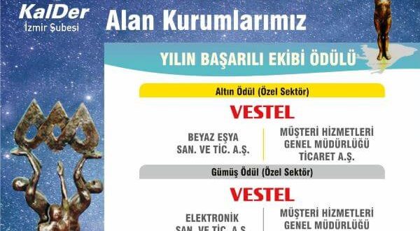 Yılın Başarılı Ekibi Ödülü Vestel’e