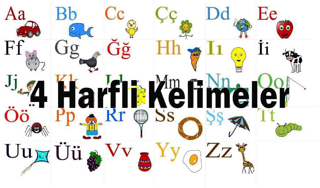 4 Harfli Kelimeler