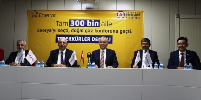 Enerya Enerji, Denizli'de 300 bininci abonesine elektrikli bisiklet hediye etti