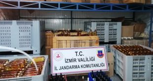 İzmir'de 3 bin 465 şişe kaçak içki ele geçirildi