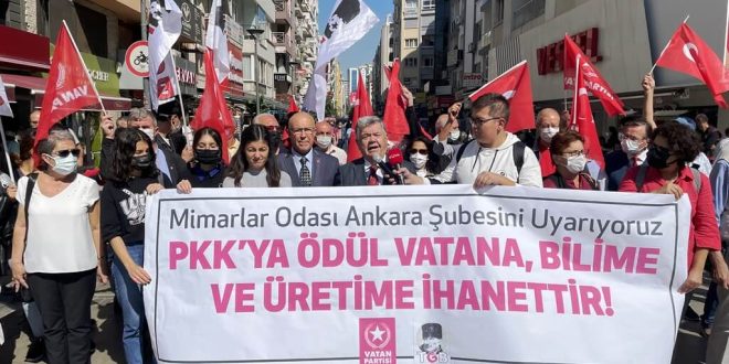 Vatan Partisinden Mimarlar Odası Ankara Şubesinin Jin Tv'ye ödül vermesine tepki