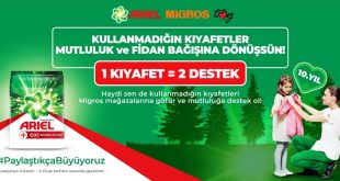 Ariel ve Migros 10 yılda yüz binlerce ihtiyaç sahibinin yüzünü güldürdü