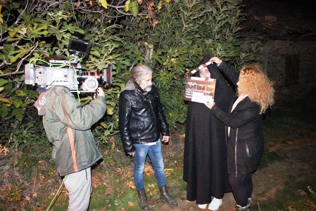 İzmir Ödemiş ilçesinin hayalet köyünde korku filmi çekiliyor