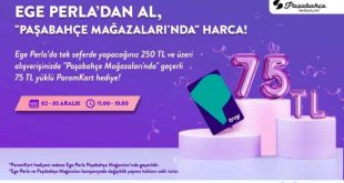 Ege Perla’da 400 TL ve Üzeri Alışverişinizde 100 TL Yüklü Param Kart Anında Hediye!