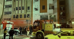 Konak'ta otel çatısında çıkan yangın söndürüldü