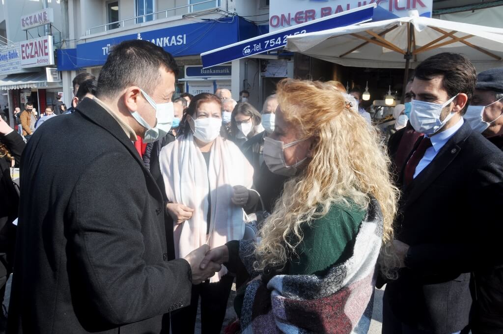 AK Partili Hamza Dağ, Urla'da temaslarda bulundu