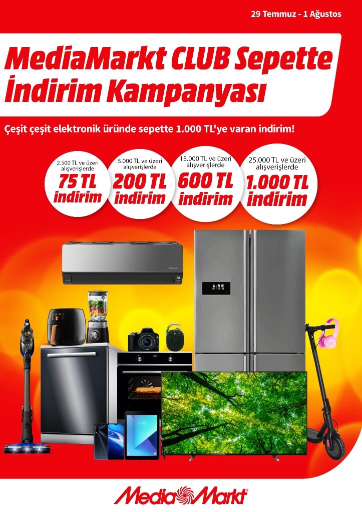 MediaMarkt'tan CLUB üyelerine özel 1.000 TL’ye varan indirim